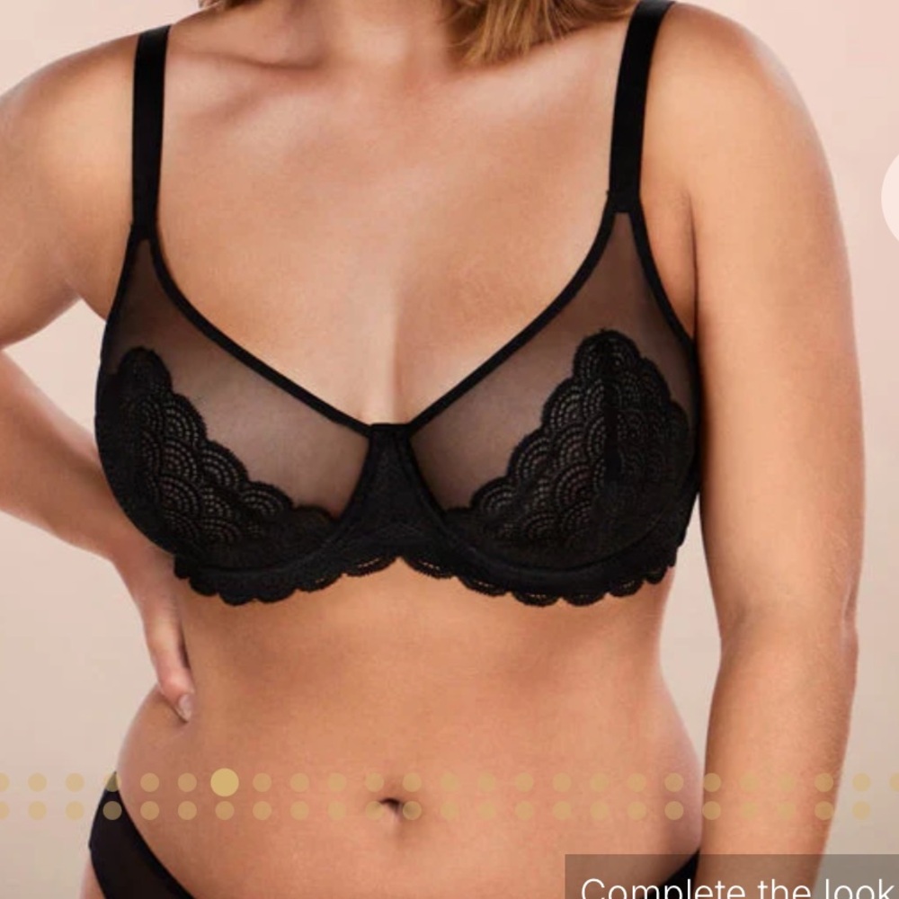BOGO HSIA Lace Unlined Breast Minimizer Full  Coverage Bras Underwire 34D